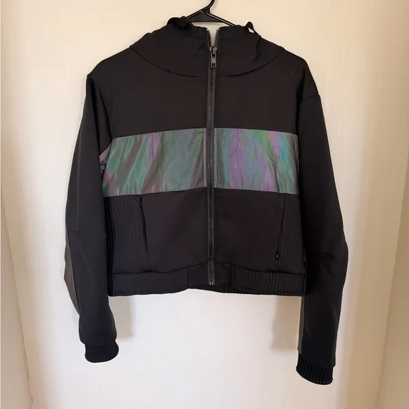 RARE ALO Yoga Black and Iridescent Jacket - Picture 1 of 4